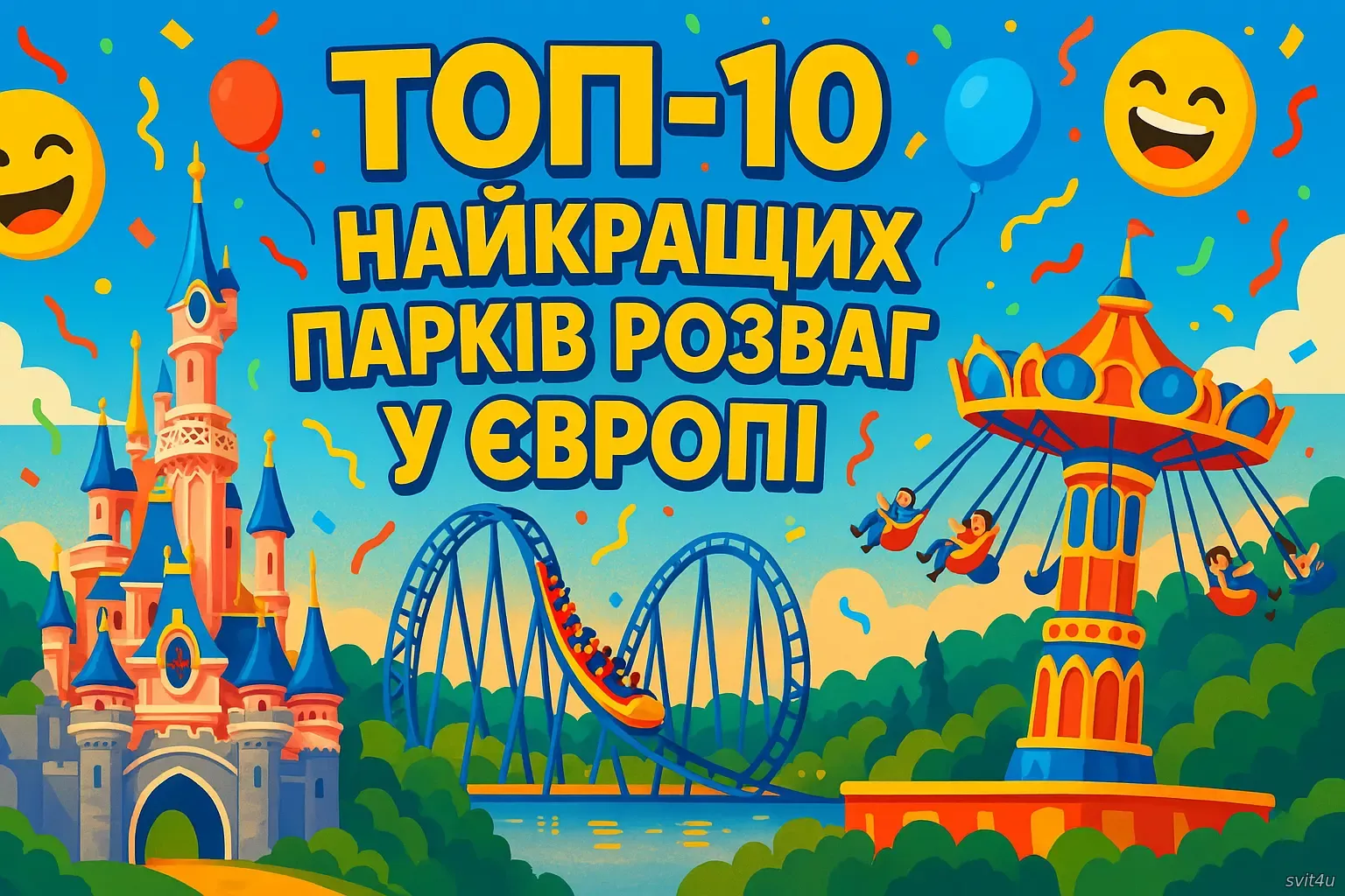 ТОП-10 найкращих парків розваг у Європі: незабутні пригоди для всієї родини